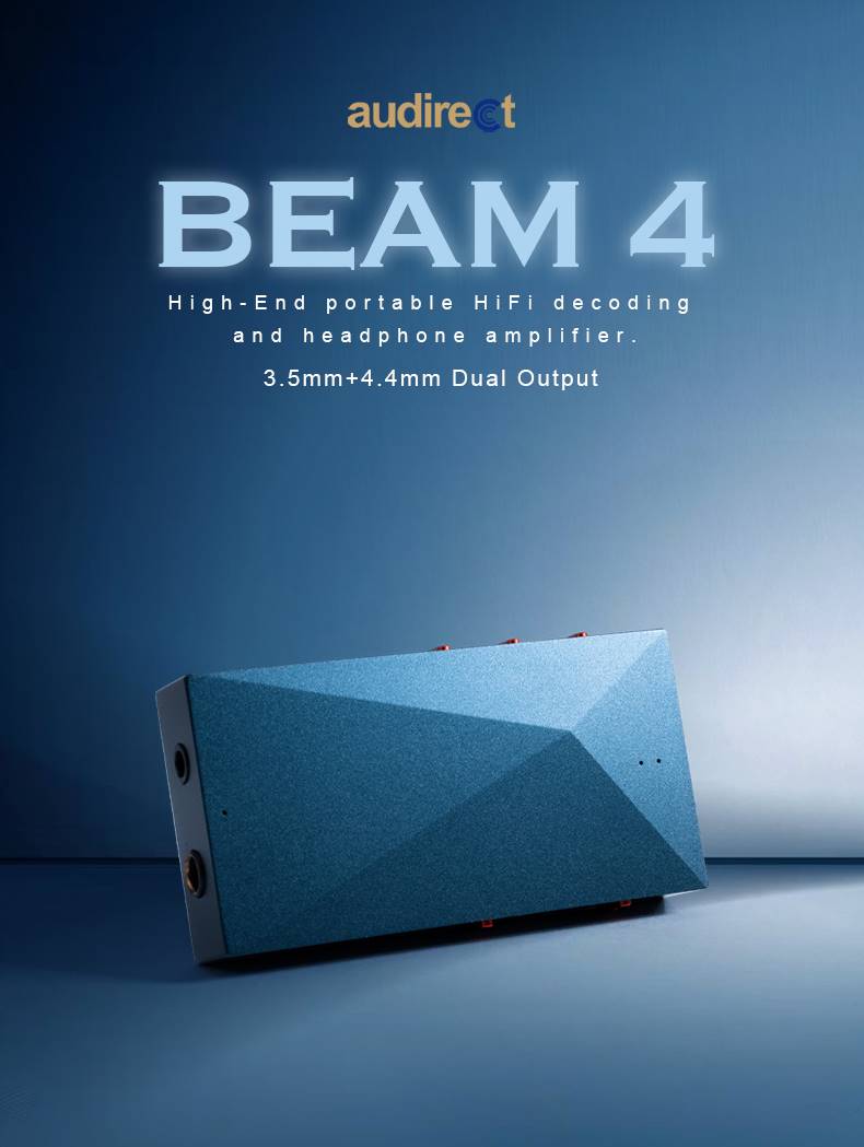 Audirect Beam 4 USB DAC with 3.5mm, 4.4mm Headphone Amp | Battery Built-in DACs Audirect-Beam4-DAC-Headphone-Amp_3