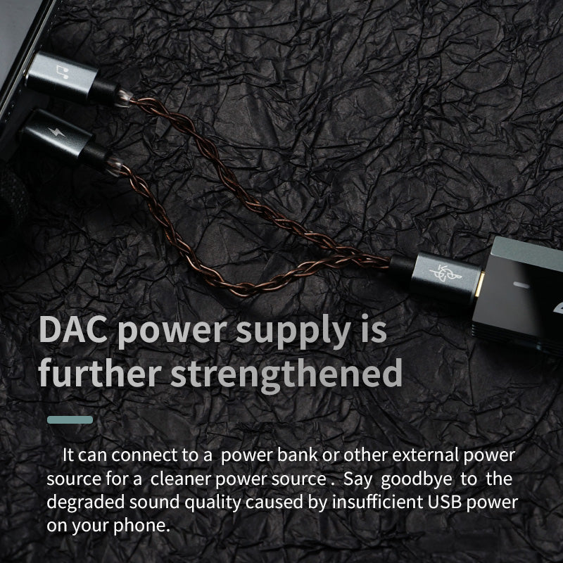 BGVP TC-1 USB-C Cable for Separated Power Supply