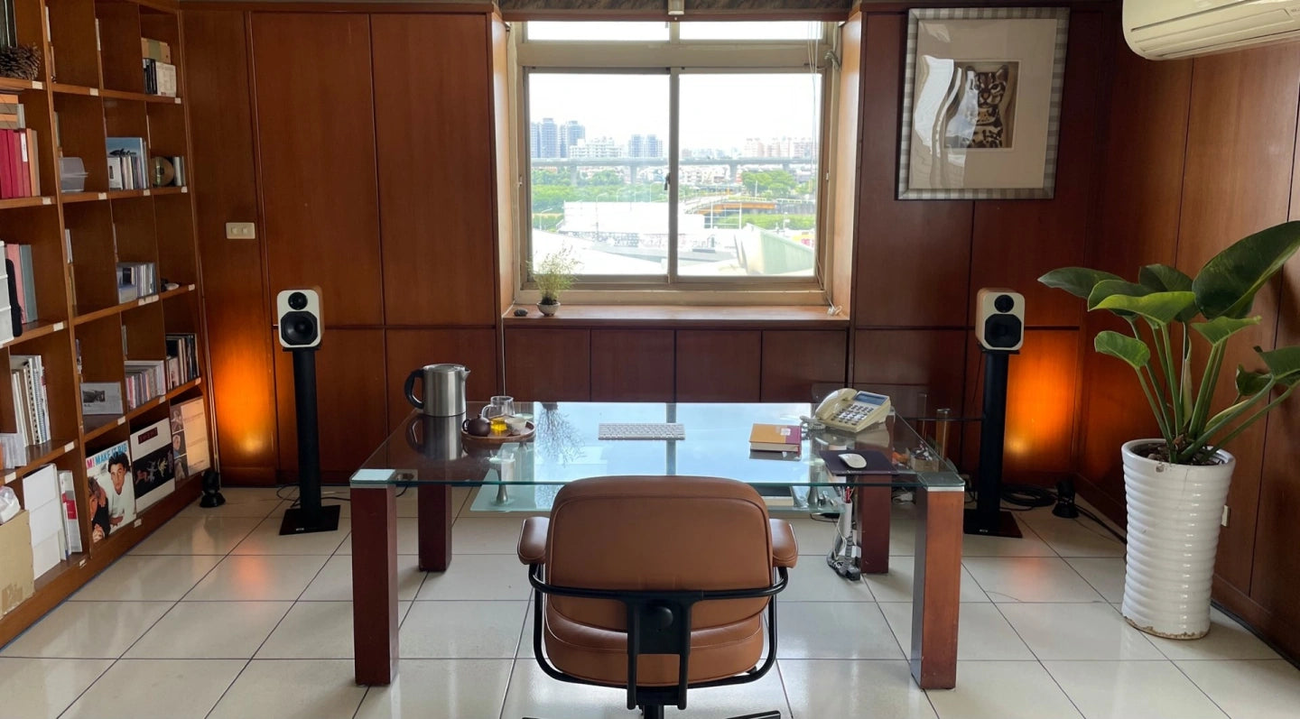 DA&T Xi-51 DSP Active Speaker (Pair) Active Speakers DA_T-X51-Speaker-Setup-on-Stands