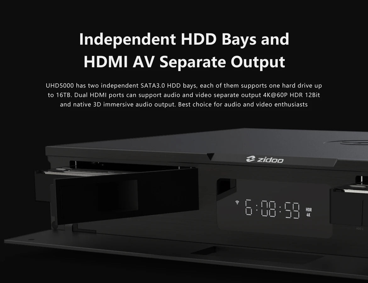 Zidoo UHD5000 HiFi 4K UHD Media Player DACs Zidoo-UHD5000-Media-Player_18