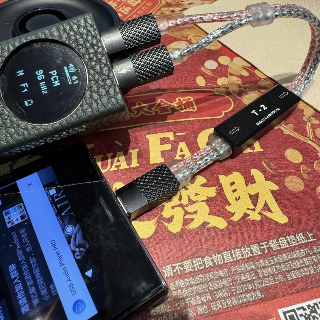 Audirect T-2 OTG USB-C Cable for Simultaneous Charging Cables audirect-t2-cable-photos-in-use_4