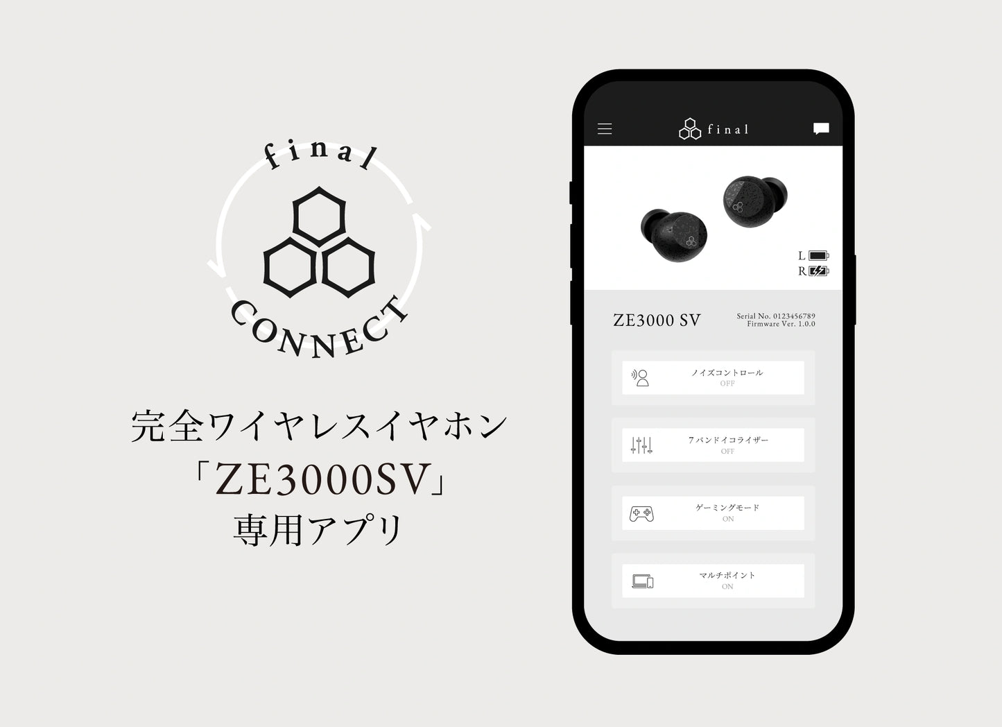Final ZE3000 SV True Wireless ANC Earbuds
