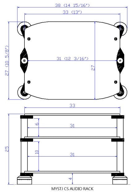 MYSTJ CS Series Mini Hi-End Audio Rack Audio Rack mystj-cs-series_1_b4d17f11-2652-4918-b1fc-8be68a42af4c