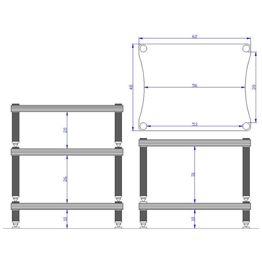 MYSTJ HS Series Hi-End Audio Rack Audio Rack MYSTJ-HS-Series-Audio-Rack-_90