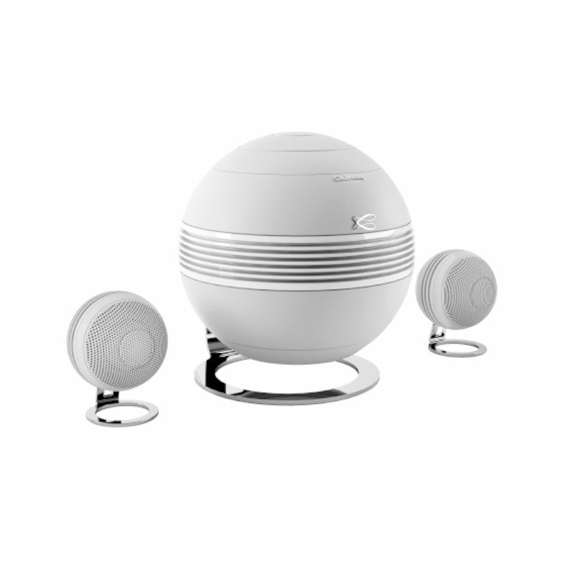 Cabasse Pearl Keshi 2.1 Wireless Streaming Sound System Active Speakers the_pearl_keshi_white_side_1