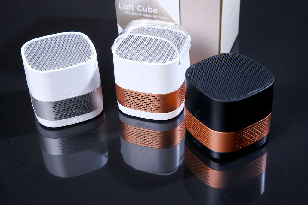 LUFT-Cube-Air-Purifier-silver-gold-black-gold