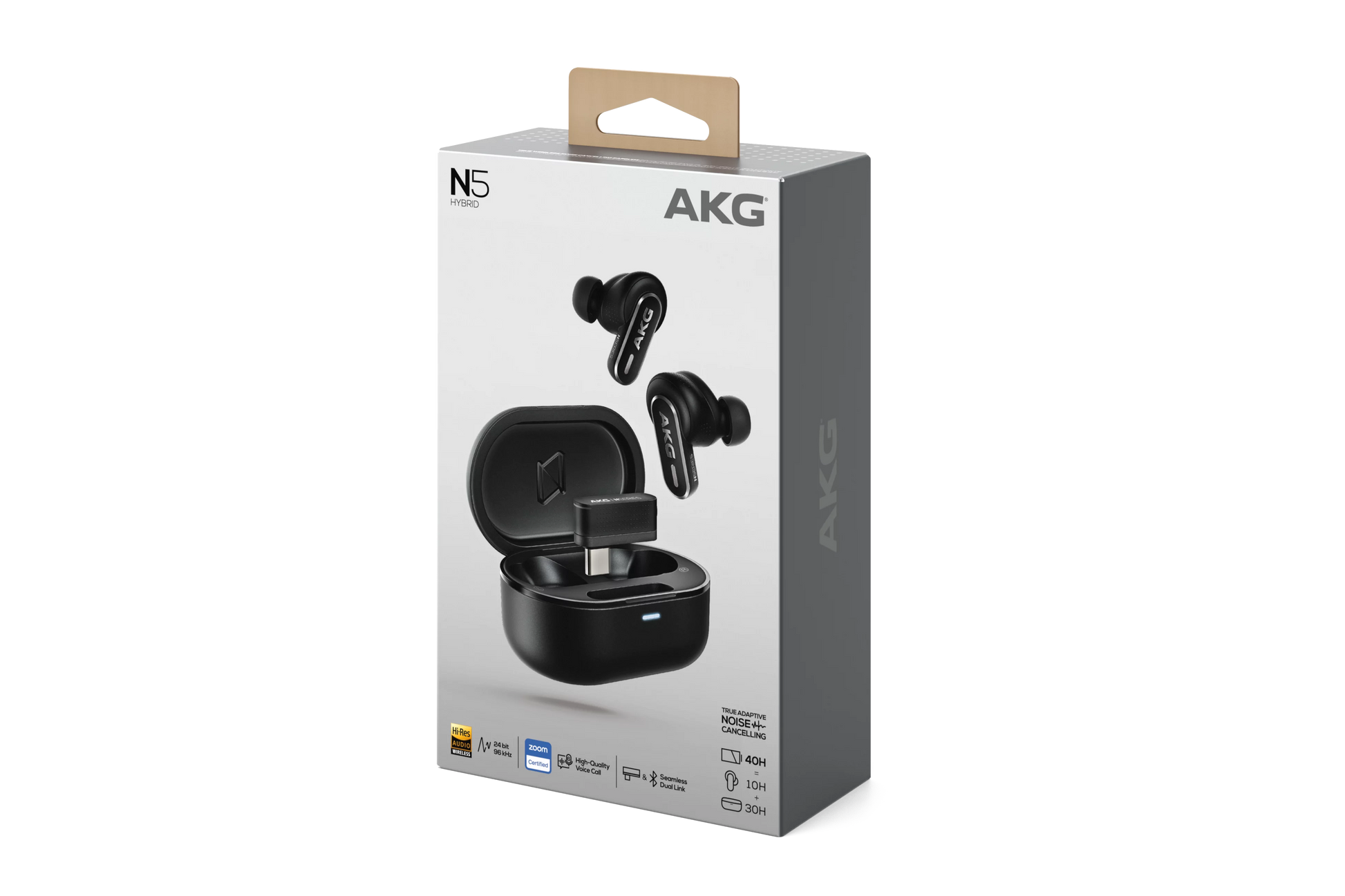 AKG N5 Hybrid ANC True Wireless Earbuds, 2.4G / Bluetooth LDAC True Wireless Earbuds AKG Audio Bluetooth Headband Headphones