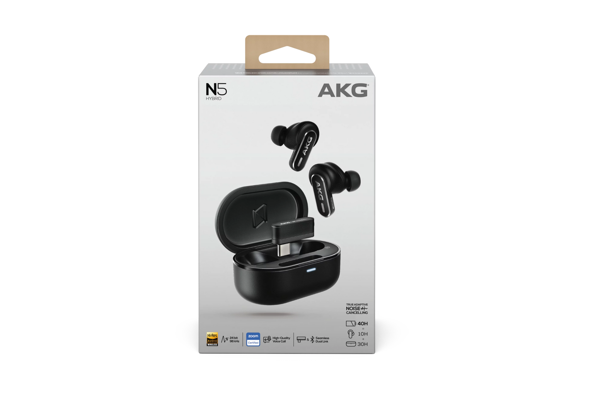 AKG N5 Hybrid ANC True Wireless Earbuds, 2.4G / Bluetooth LDAC True Wireless Earbuds AKG Audio Bluetooth Headband Headphones