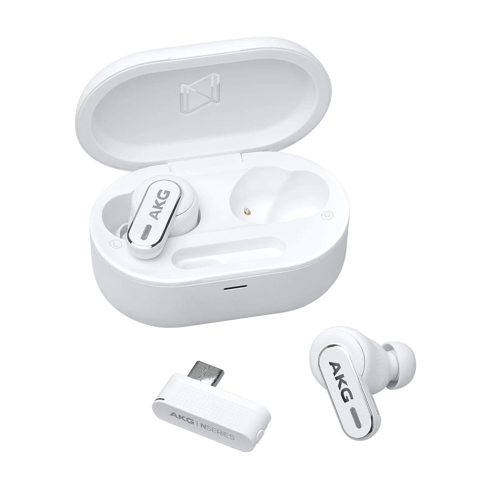 AKG N5 Hybrid ANC True Wireless Earbuds, 2.4G / Bluetooth LDAC White True Wireless Earbuds AKG-N5-Hybrid-TWS-Earbuds_8