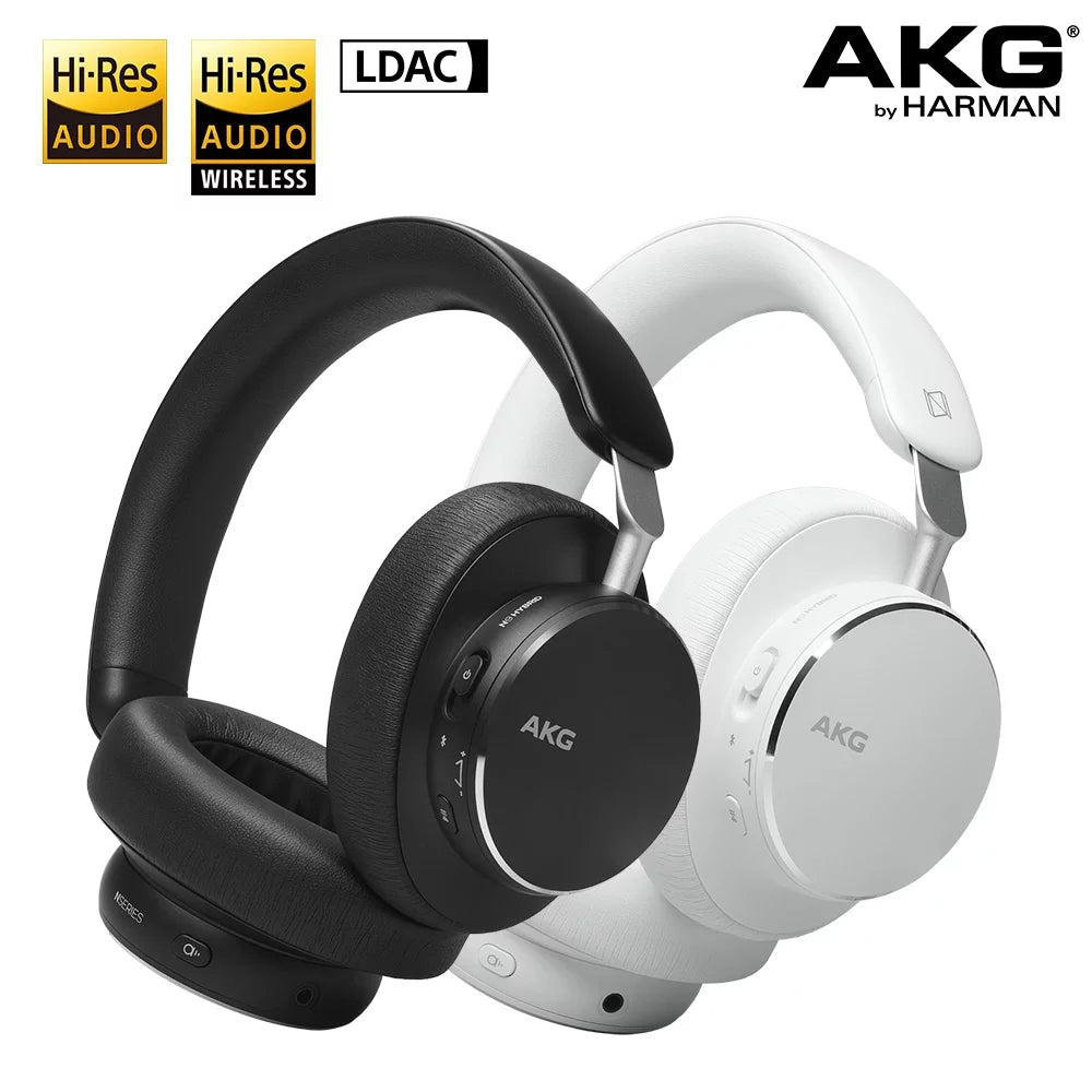 AKG N9 Hybrid ANC Wireless Over-Ear Headphones, 2.4G / Bluetooth LDAC Over-Ear Wireless Headphones AKG Audio Bluetooth Headband Headphones