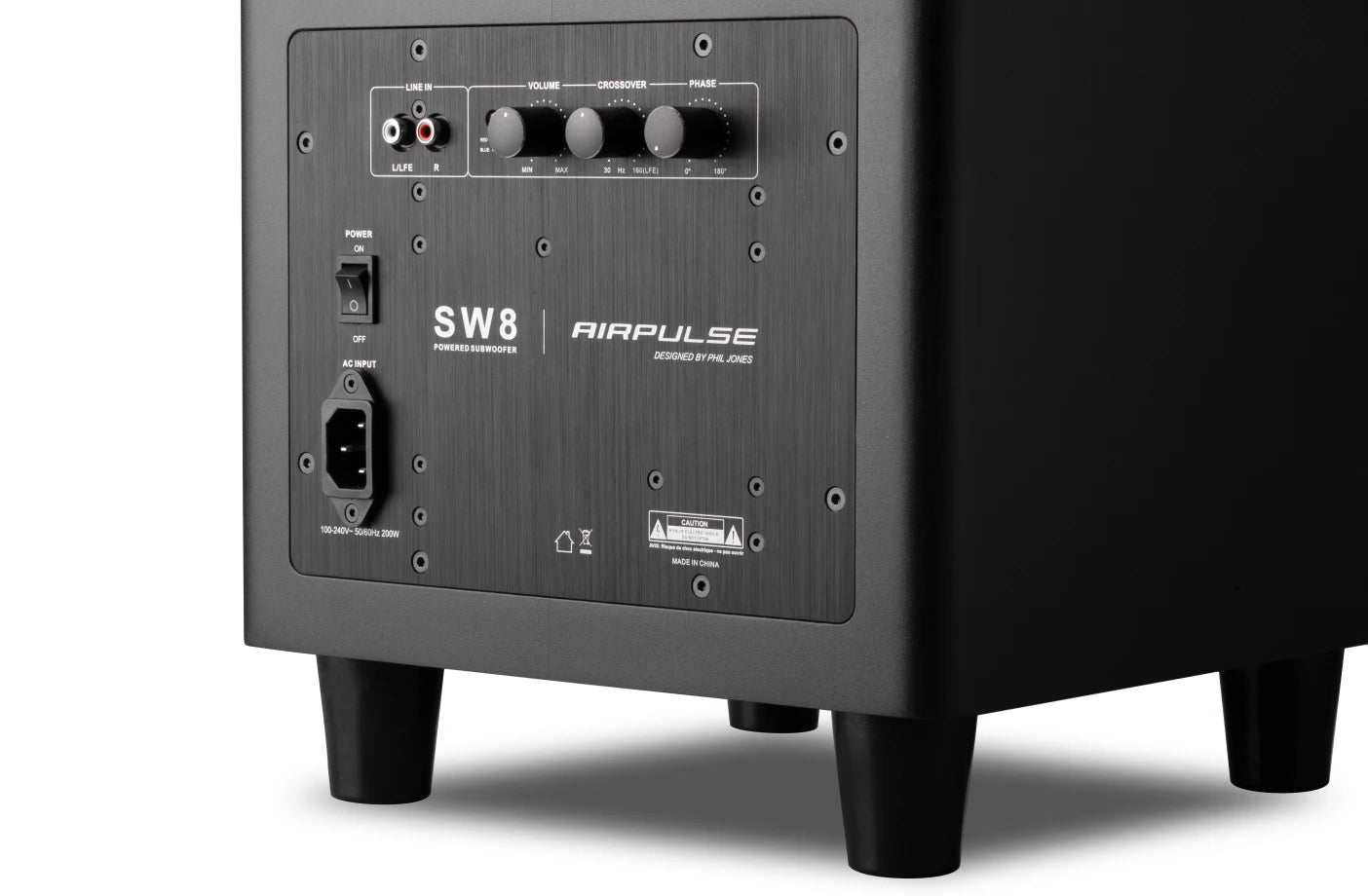 Airpulse SW8 Active Subwoofer Subwoofers Airpulse Active Audio Home Theater Speakers Subwoofer