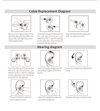 BGVP DM9 In-Ear Headphones In-Ear Wired Headphones BGVP Audio Headphones In-Ear Monitors(IEMs) MMCX Wired