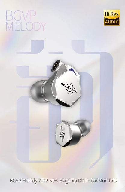 BGVP Melody In-Ear Headphones In-Ear Wired Headphones BGVP Audio Headphones In-Ear Monitors(IEMs) Wired