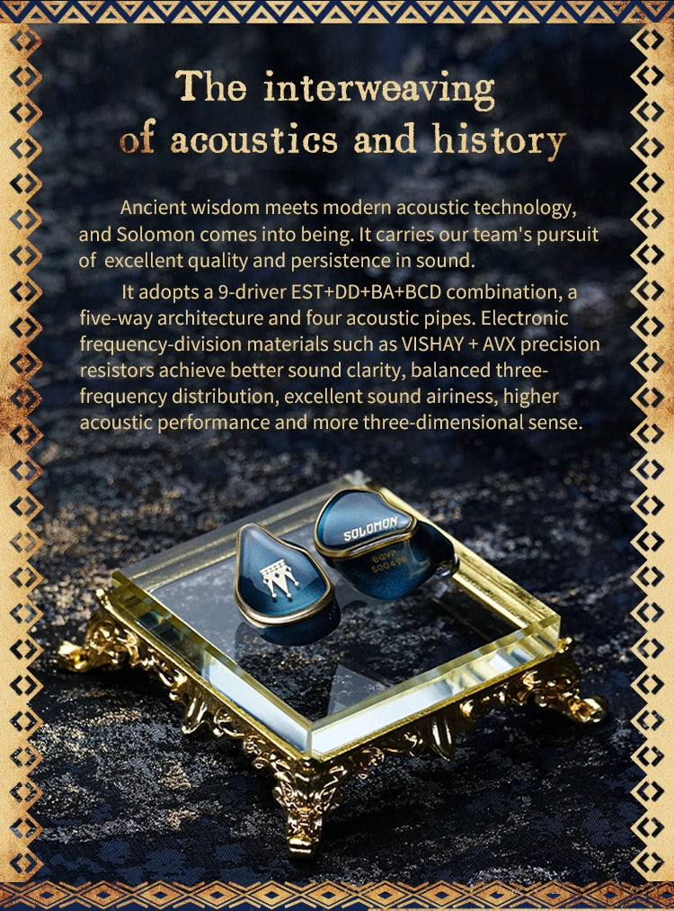 BGVP Solomon In-Ear Headphones | Flagship Quad-Hybrid In-Ear Monitors
