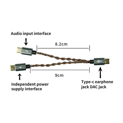 BGVP TC-1 USB-C Cable for Separated Power Supply
