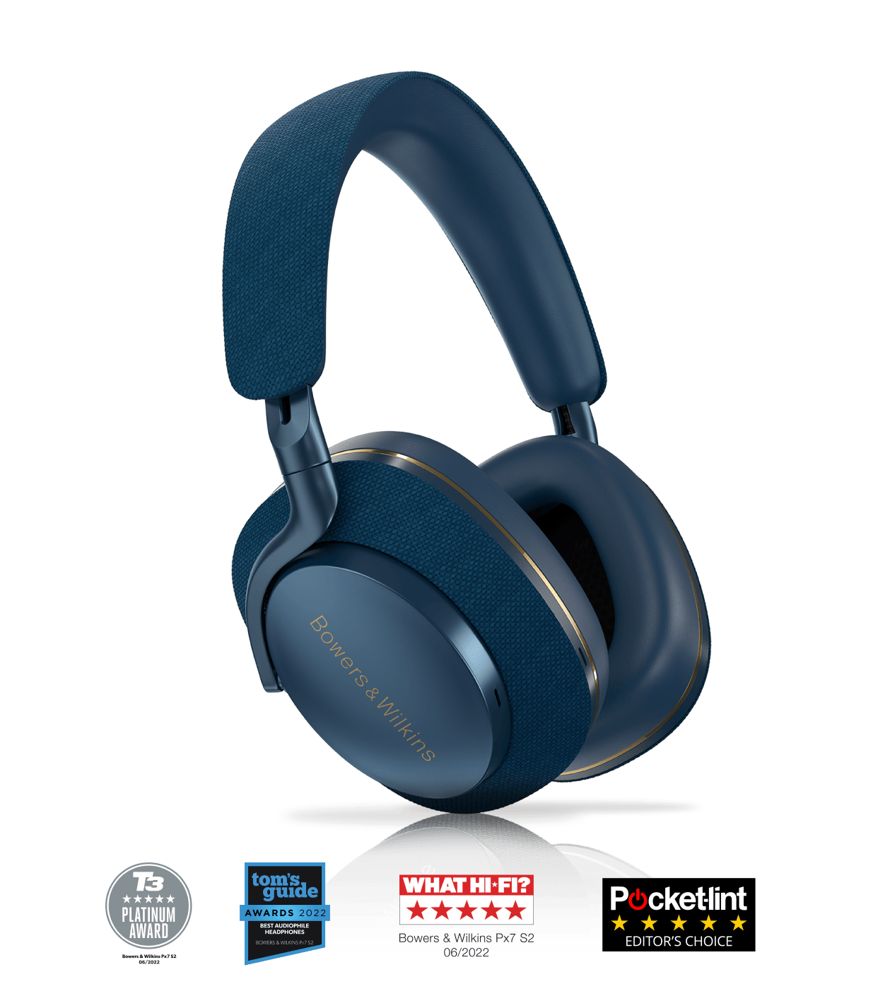 Bowers & Wilkins PX7 S2 ANC Wireless Over-Ear Headphones Over-Ear Wireless Headphones B&W Audio Bluetooth Headband Headphones