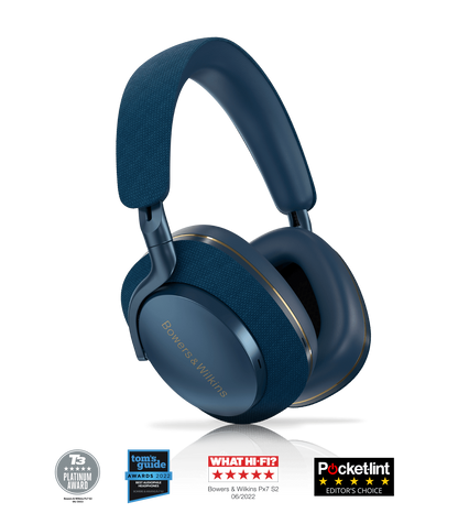 Bowers & Wilkins PX7 S2 ANC Wireless Over-Ear Headphones Over-Ear Wireless Headphones B&W Audio Bluetooth Headband Headphones