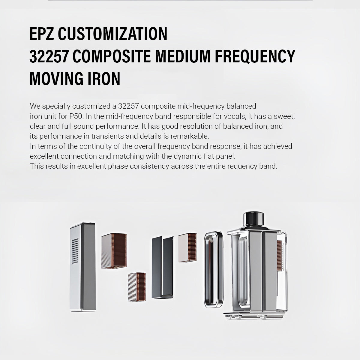 EPZ P50 In-Ear Headphones | Hybrid 1DD + 2BA + 2 Planar IEM