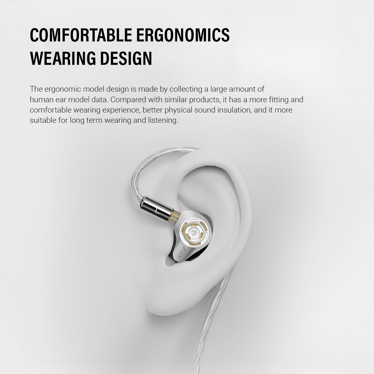 EPZ P50 In-Ear Headphones | Hybrid 1DD + 2BA + 2 Planar IEM