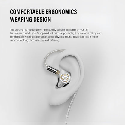 EPZ P50 In-Ear Headphones | Hybrid 1DD + 2BA + 2 Planar IEM