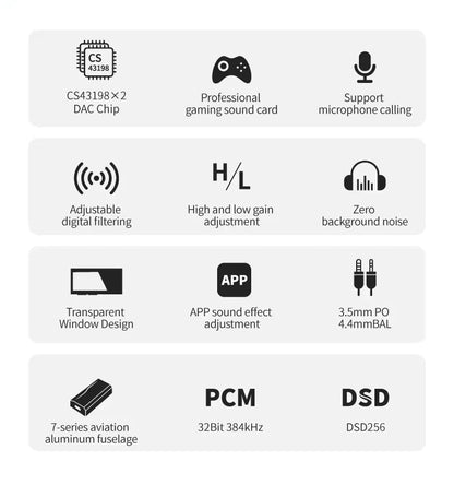 EPZ TP35 PRO Portable DAC and Headphone Amp | Dual CS43198