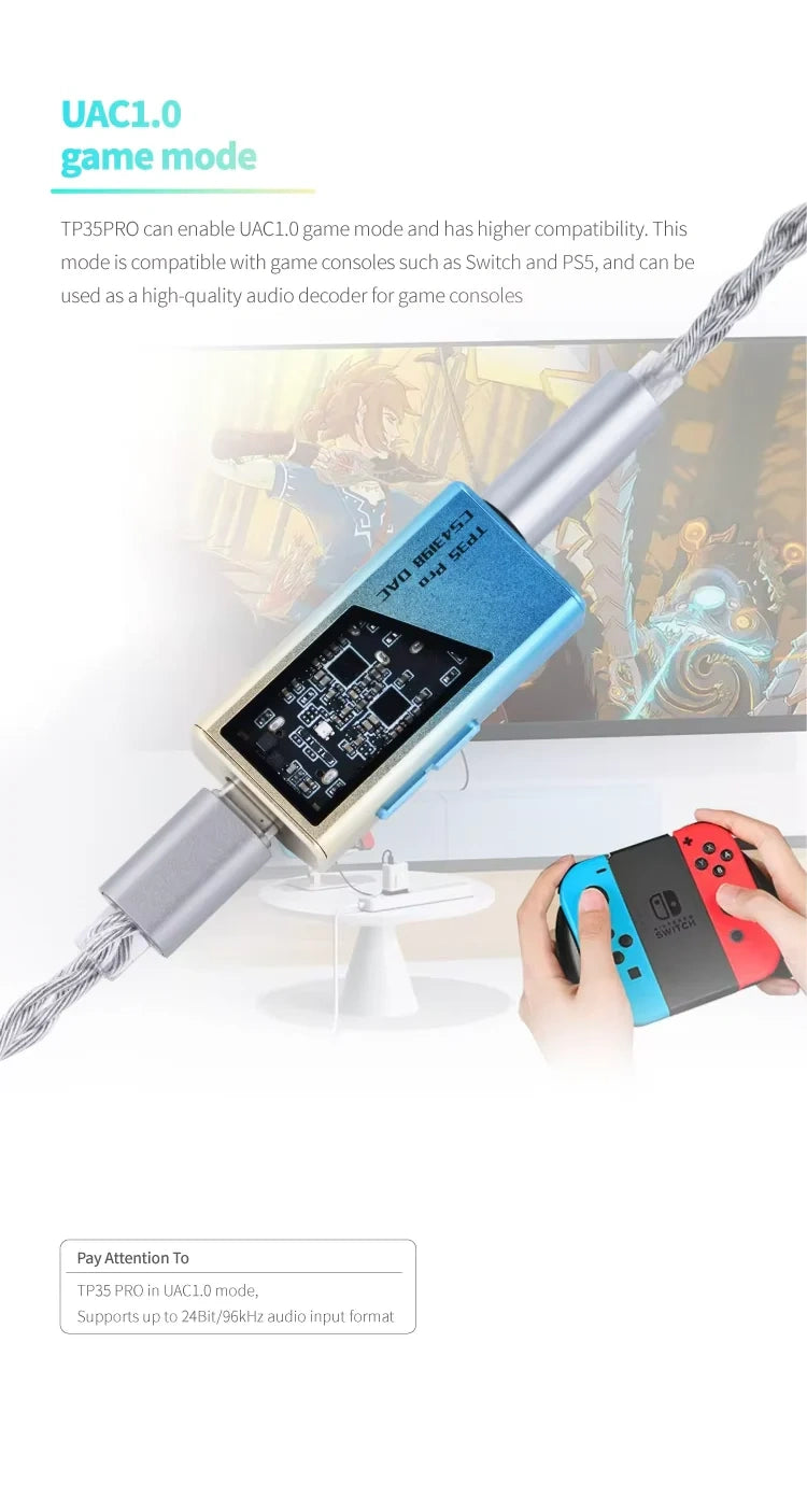 EPZ TP35 PRO Portable DAC and Headphone Amp | Dual CS43198