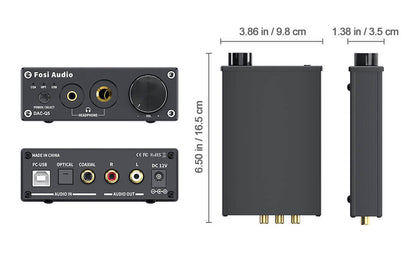 Fosi Audio Q5 DAC | Headphone Amplifier