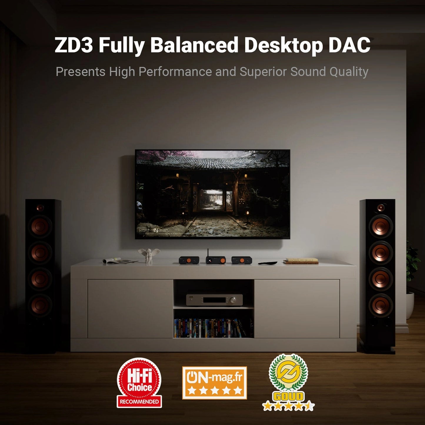 Fosi Audio ZD3 Desktop DAC | Preamp | Fully Balanced