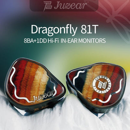 JUZEAR Dragonfly 81T In-Ear Headphones | 1DD + 8BA IEM