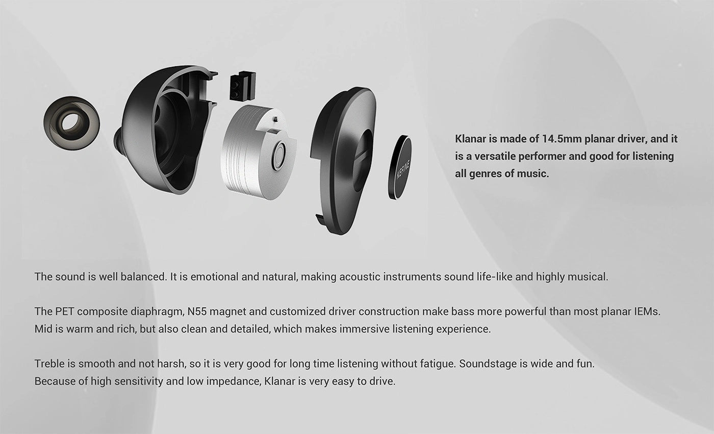 Kefine Klanar In-Ear Headphones | Planar IEM