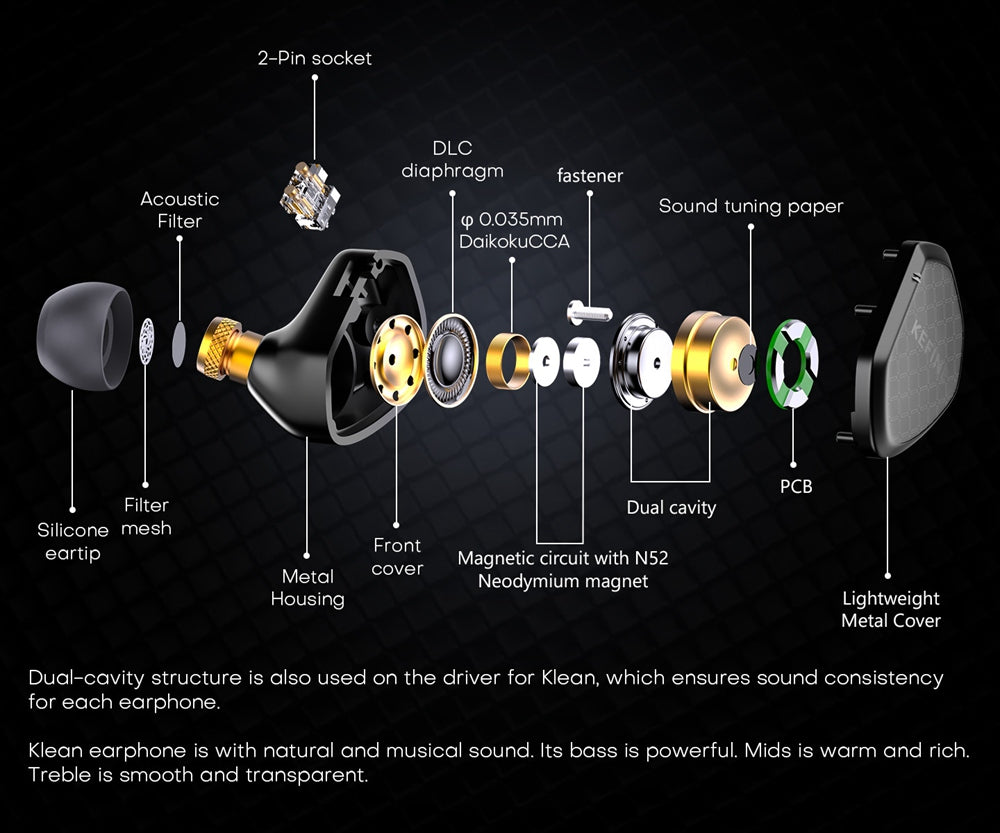 Kefine Klean In-Ear Headphones