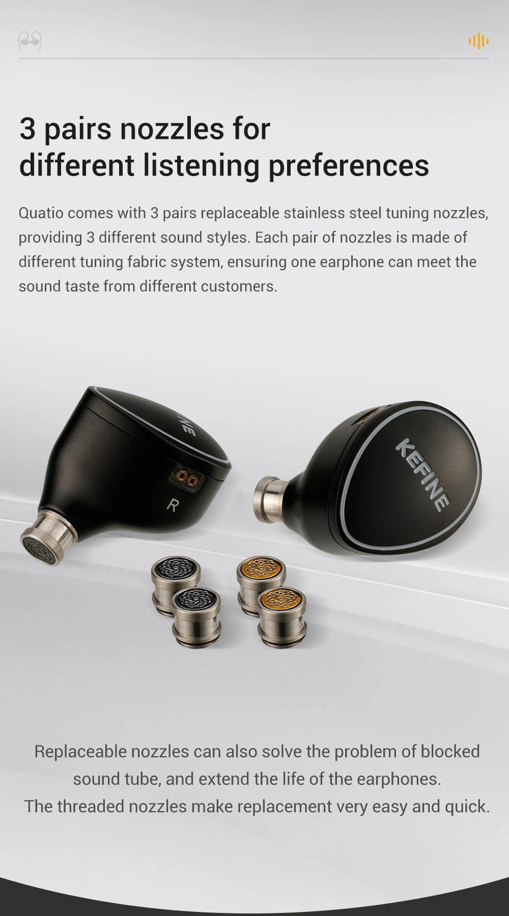 Kefine Quatio In-Ear Headphones | Hybrid IEM