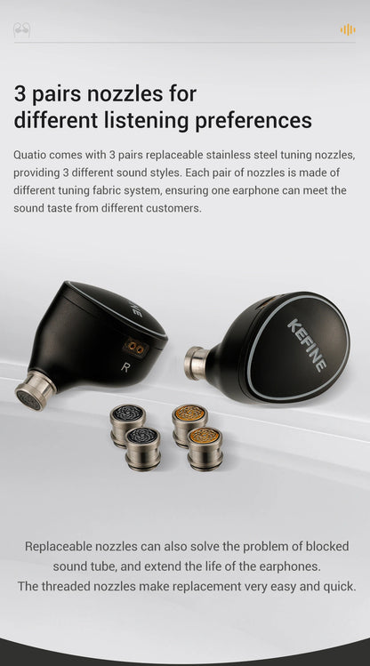 Kefine Quatio In-Ear Headphones | Hybrid IEM