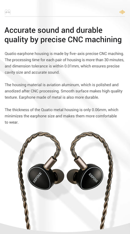 Kefine Quatio In-Ear Headphones | Hybrid IEM