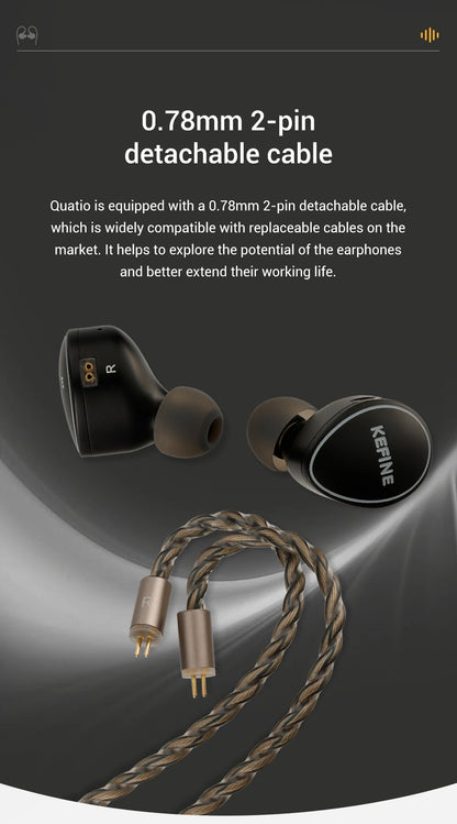 Kefine Quatio In-Ear Headphones | Hybrid IEM
