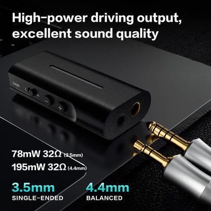 LetShuoer DT03 Portable DAC Headphone Amplifier 3.5mm/4.4mm, ES9219C In-Ear Wired Headphones LetShuoer Audio Headphones In-Ear Monitors(IEMs) Wired