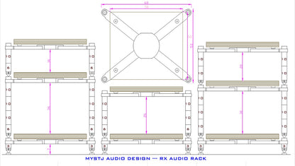 MYSTJ RX Series Flagship Hi-End Audio Rack Audio Rack MYSTJ Audio Audio Rack Isolation