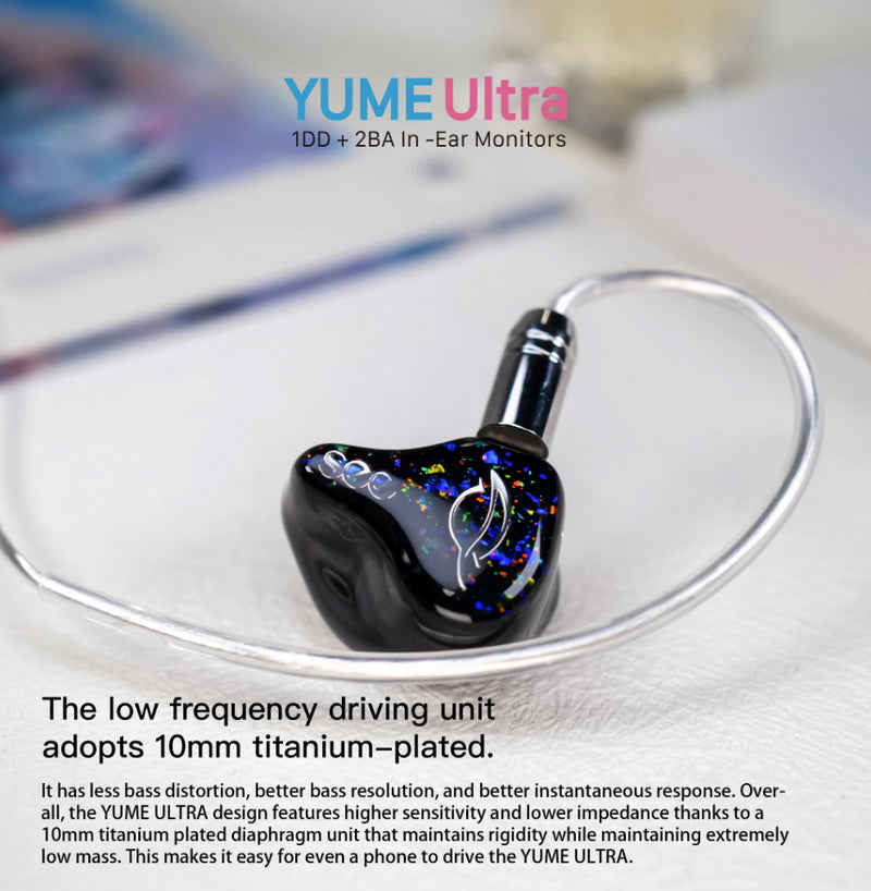 See Audio Yume Ultra In-Ear Headphones In-Ear Wired Headphones See Audio 0.78mm/2PIN Audio Headphones In-Ear Monitors(IEMs)