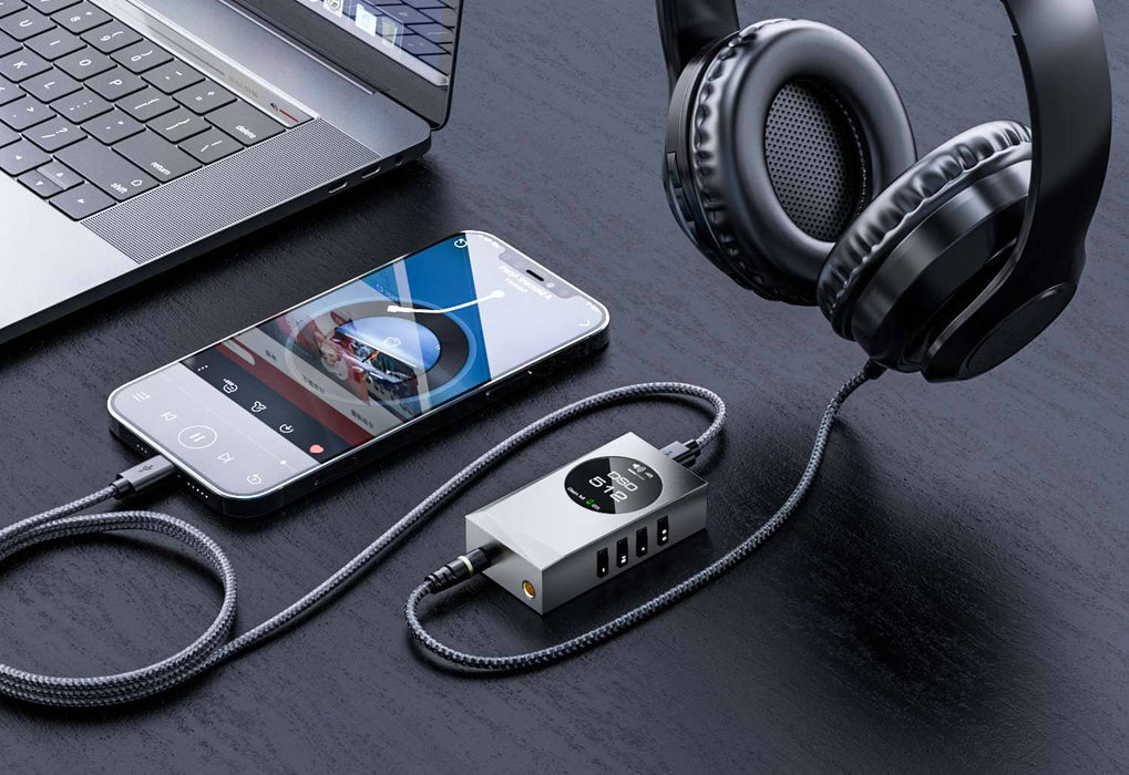 Audirect Team 1 USB DAC / Headphone Amplifier, 3.5mm & 4.4mm Outputs, 1300 mAh Battery DACs Audirect Digital to Analog Converters(DACs) Headphone Amplifiers