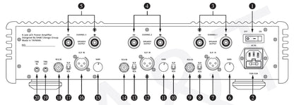 DA&T K300 3 Channel BTL Class-D Home Theater Power Amplifier Power Amplifiers DA&T Audio Power Amplifiers