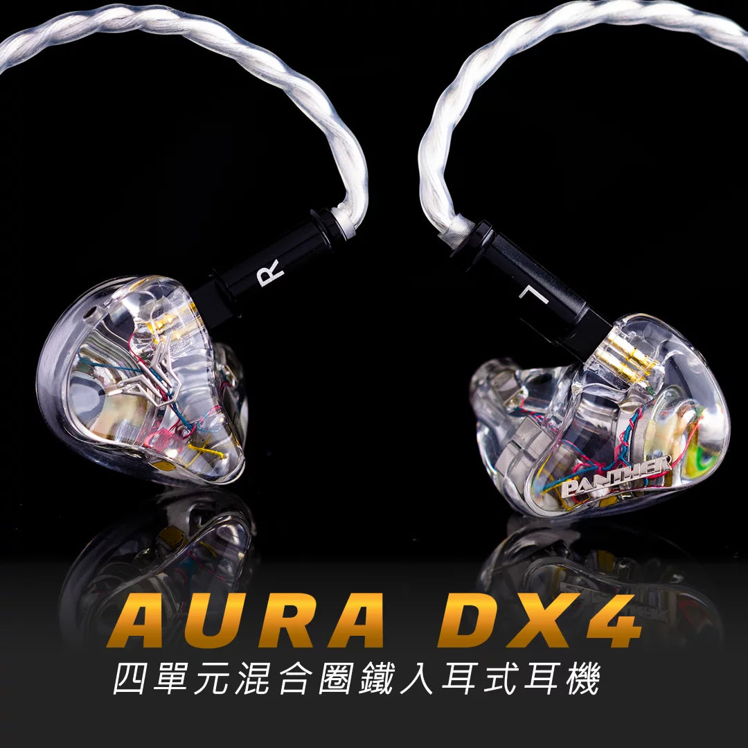 Panther Audio Aura DX4 In-Ear Headphones In-Ear Wired Headphones Panther Audio Audio Headphones In-Ear Monitors(IEMs) Wired