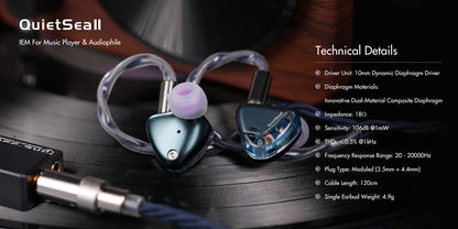 Rose Technics Quiet Sea II In-Ear Headphones | 3.5mm & 4.4mm