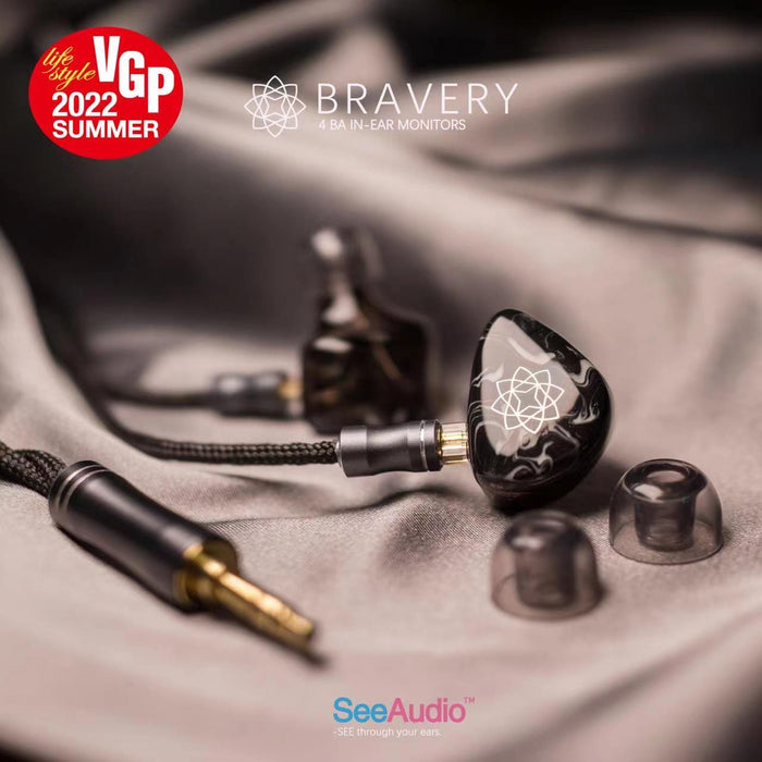 See Audio Bravery In-Ear Headphones In-Ear Wired Headphones See Audio 0.78mm/2PIN Audio Headphones In-Ear Monitors(IEMs)