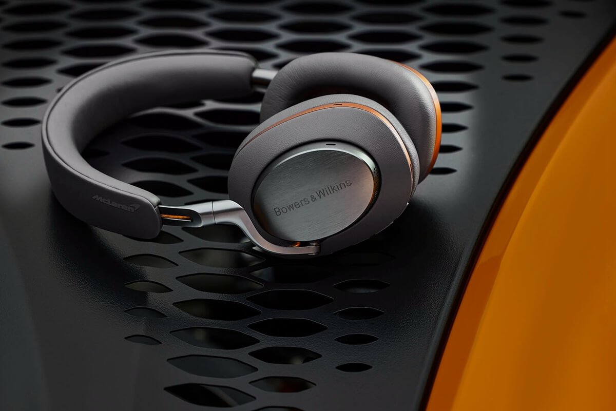 Bowers & Wilkins PX8 McLaren Edition ANC Wireless Over-Ear Headphones Over-Ear Wireless Headphones B&W Audio Bluetooth Headband Headphones