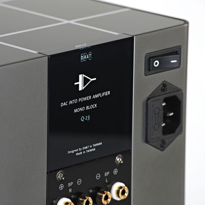 DA&T Q23 Mono Block Power Amplifiers with Built-in DAC (Pair) Power Amplifiers DA&T Audio Digital to Analog Converters(DACs) Power Amplifiers