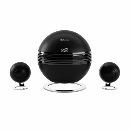 Cabasse Pearl Keshi 2.1 Wireless Streaming Sound System Active Speakers the_pearl_keshi_noir-face